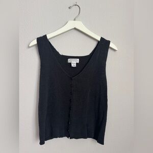 Express vtg pure silk sweater tank blouse